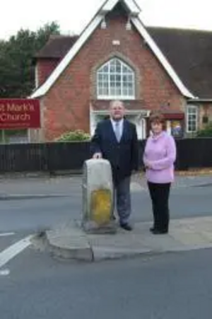 Cllr Derek McCrum and Cllr Rosie Sharpley are campaigning for local road safety measures