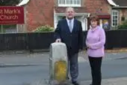 Cllr Derek McCrum and Cllr Rosie Sharpley are campaigning for local road safety measures