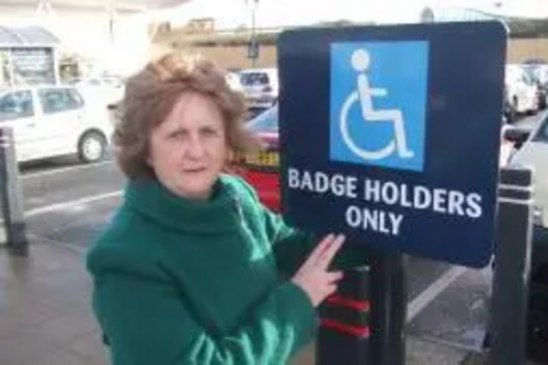 Cllr Rosie Sharpley supports free disabled parking