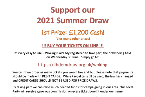 Summer Draw May 2021