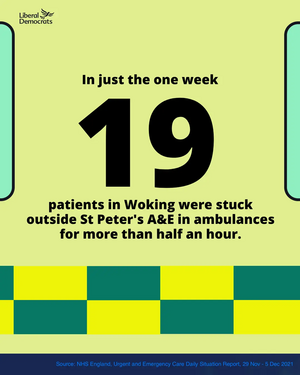 Ambulance wait Woking