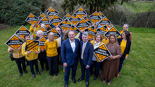 Wll Forster, Ed Davey and large numbers of LD supporters