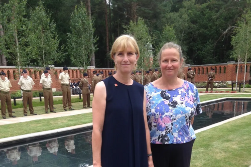 Louise Morales and Deborah Hughes - Inaugural Commemoration at Woking Muslim Burial ground