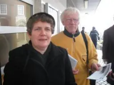 Ann-Marie Barker and Norman Johns rail survey