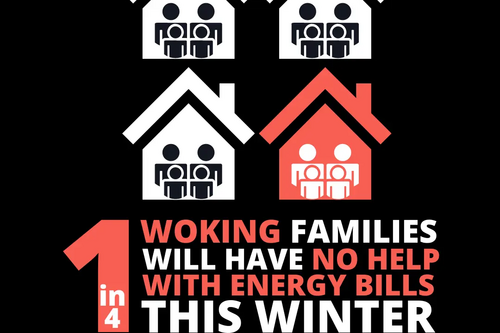 1 IN 4 WOKING FAMILIES ENERGY CRISIS WINTER 2022