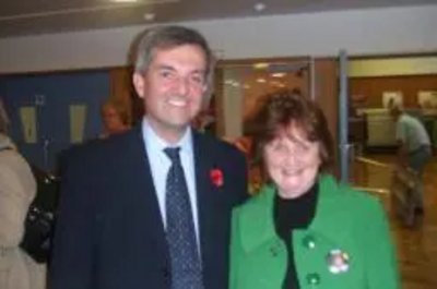 Rosie with Chris Huhne