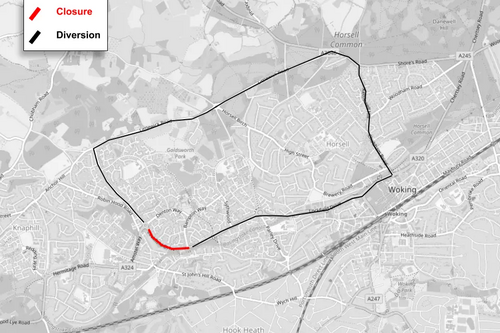 Diversion Map - Lockfield Drive