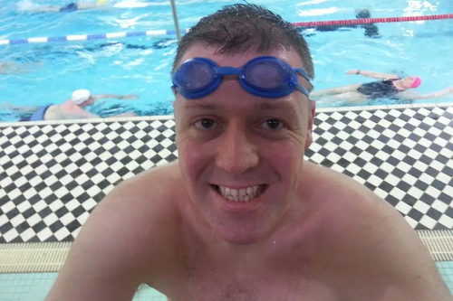 Chris Took at Swimathon 2015 - Woking