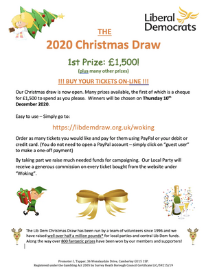 Christmas Draw 2020 - flyer